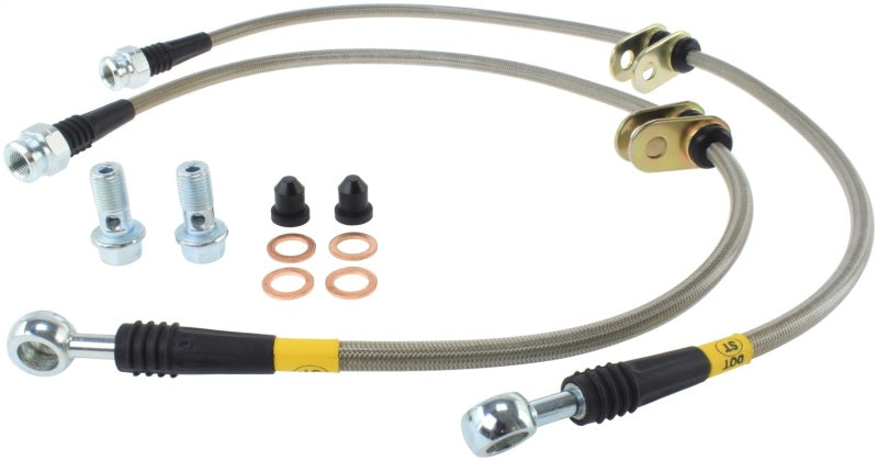 StopTech 00-05 Honda S2000 Front SS Brake Lines Stoptech Brake Line Kits AXOPROS