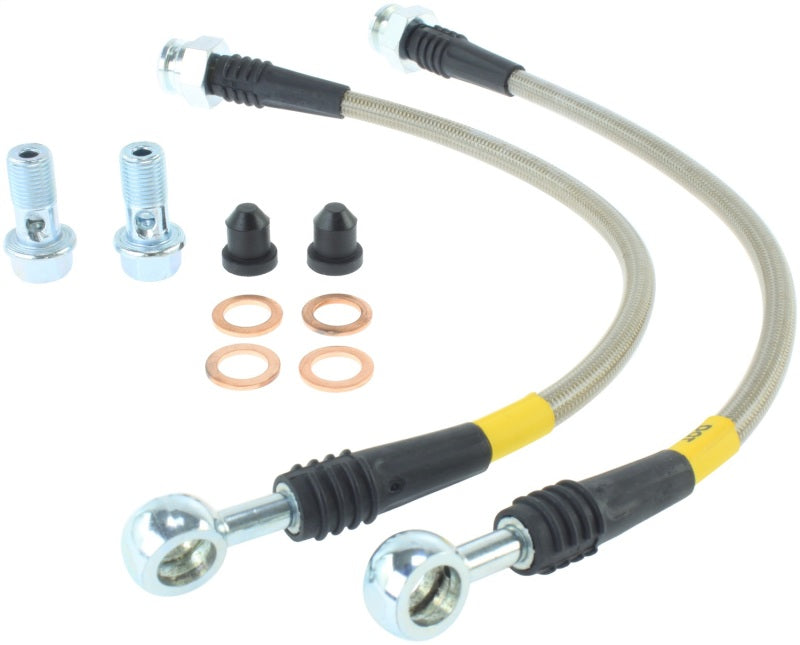 StopTech 02-06 Avalanche 1500 / 00-06 Yukon Denali 2WD Stainless Steel Rear Brake Lines Stoptech Brake Line Kits AXOPROS