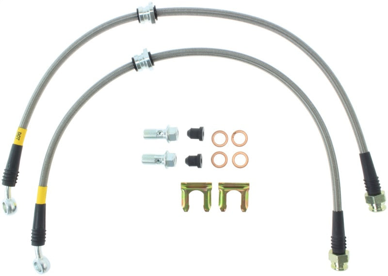 StopTech 04-07 STi Stainless Steel Rear Brake Lines Stoptech Brake Line Kits AXOPROS