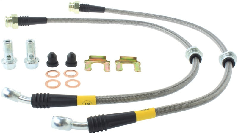 StopTech 04-07 STi Stainless Steel Rear Brake Lines Stoptech Brake Line Kits AXOPROS
