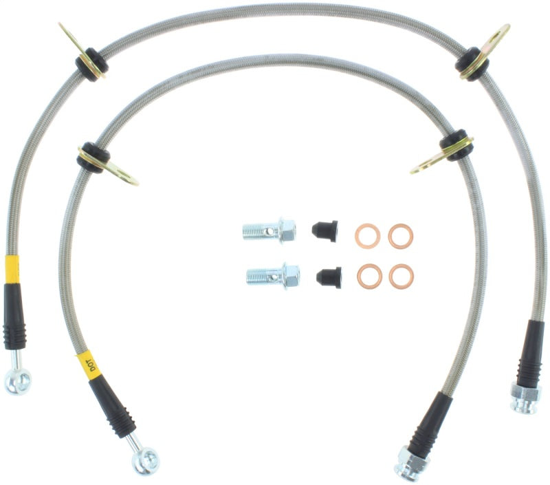 StopTech 06-09 Honda S2000 Front SS Brake Lines Stoptech Brake Line Kits AXOPROS