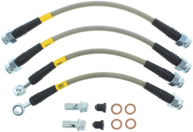 StopTech 07-13 Acura MDX Rear SS Brake Lines Stoptech Brake Line Kits AXOPROS