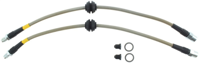 StopTech 08-10 Mini Cooper Stainless Steel Rear Brake Lines Stoptech Brake Line Kits AXOPROS