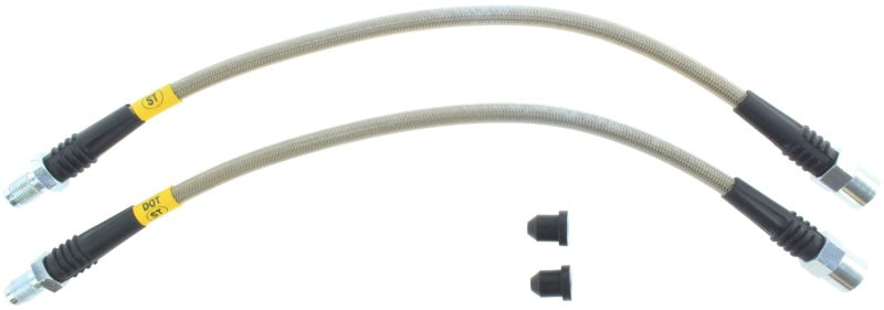 StopTech 08-12 Mercedes C350 / 03-12 Mercedes SL550 Stainless Steel Rear Brake Lines Stoptech Brake Line Kits AXOPROS
