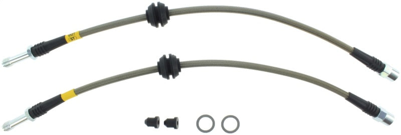 StopTech 09 Audi A4 Sedan / 08-10 A5-S5 Rear Stainless Steel Brake Line Kit Stoptech Brake Line Kits AXOPROS
