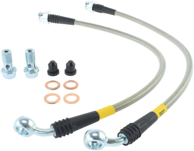 StopTech 10 Hyundai Genesis Rear Stainless Steel Brake Lines Stoptech Brake Line Kits AXOPROS