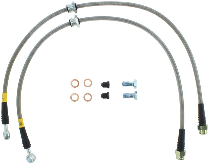 StopTech 2015 VW Golf (MK7) Front Stainless Steel Brake Line Kit Stoptech Brake Line Kits AXOPROS