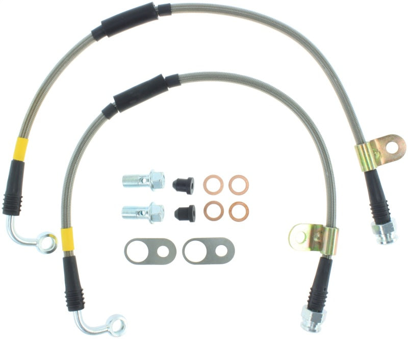 StopTech 2016 Mazda Miata Stainless Steel Front Brake Lines Stoptech Brake Line Kits AXOPROS