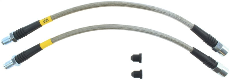 StopTech 87-91 BMW M3 / 89-4/91 325/328 Series (E30/E36) Front Stainless Steel Brake Line Kit Stoptech Brake Line Kits AXOPROS