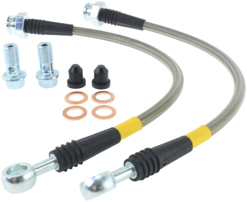 StopTech 89-98 Nissan 240SX (OE Upgrade) Stainless Steel Rear Brake Lines Stoptech Brake Line Kits AXOPROS