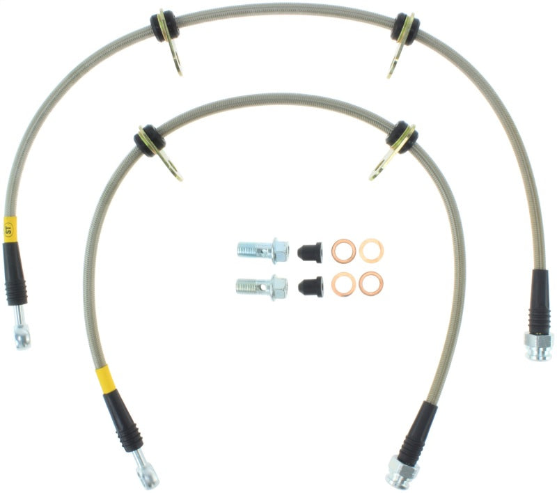 StopTech 91-05 Acura NSX Front SS Brake Lines Stoptech Brake Line Kits AXOPROS