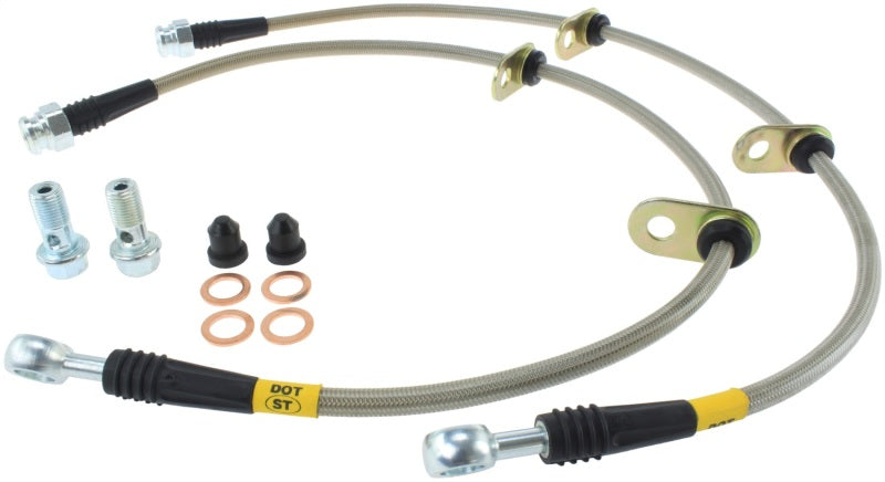 StopTech 91-05 Acura NSX Front SS Brake Lines Stoptech Brake Line Kits AXOPROS
