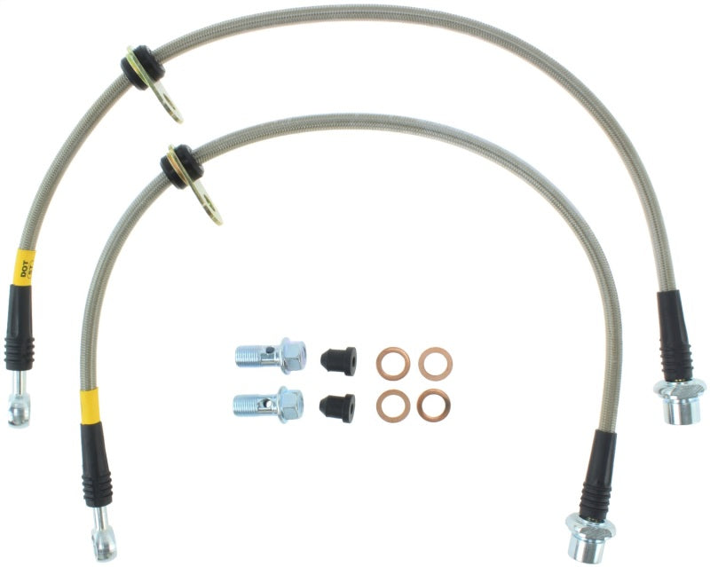 StopTech 92-01 Toyota Camry Stainless Steel Rear Brake Lines Stoptech Brake Line Kits AXOPROS