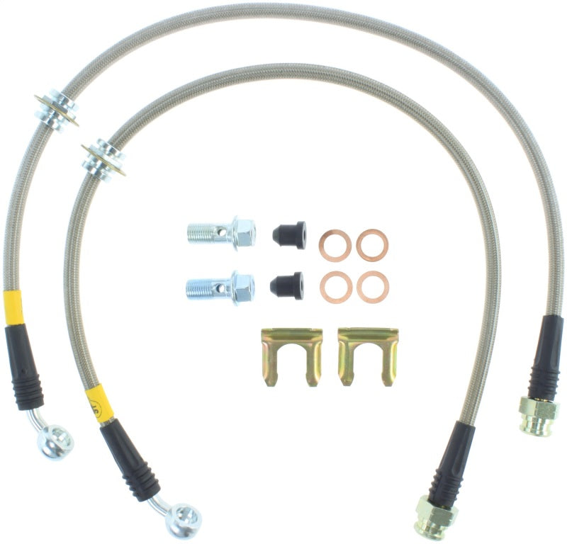 StopTech 93-01 Impreza Stainless Steel Rear Brake Lines Stoptech Brake Line Kits AXOPROS