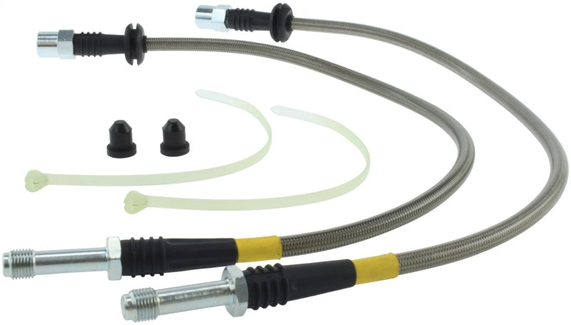 StopTech 94-98 VW Golf Front Stainless Steel Brake Line Kit Stoptech Brake Line Kits AXOPROS