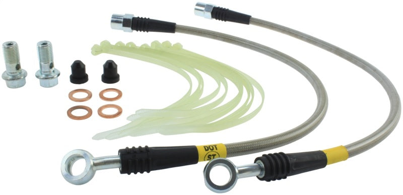 StopTech VW/Audi Front Stainless Steel Brake Line Kit Stoptech Brake Line Kits AXOPROS