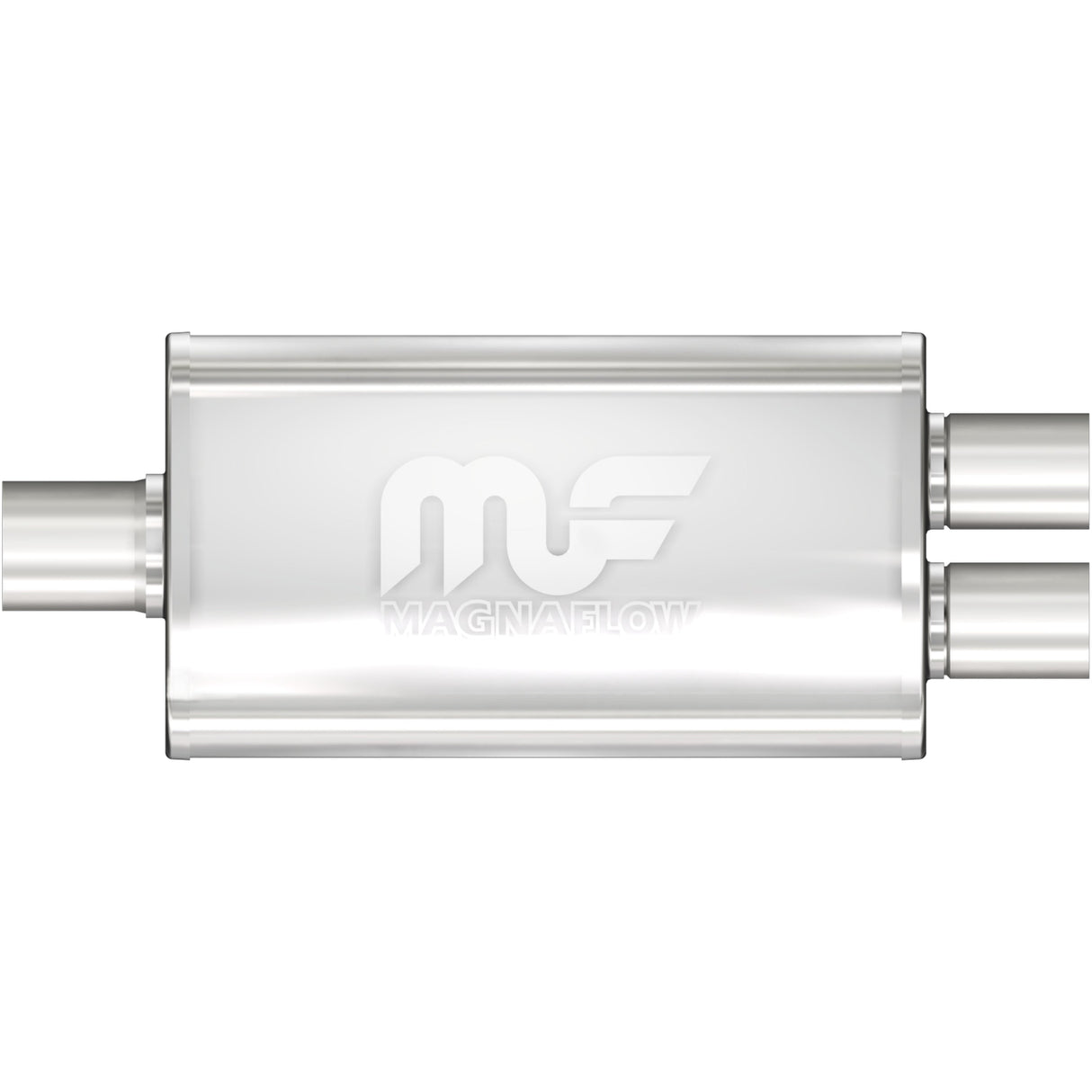 Straight-Through Performance Muffler; 2.25/2in. Center/Dual; 3.5x14x7 Body MagnaFlow Exhaust Products Exhaust Muffler  AXOPROS