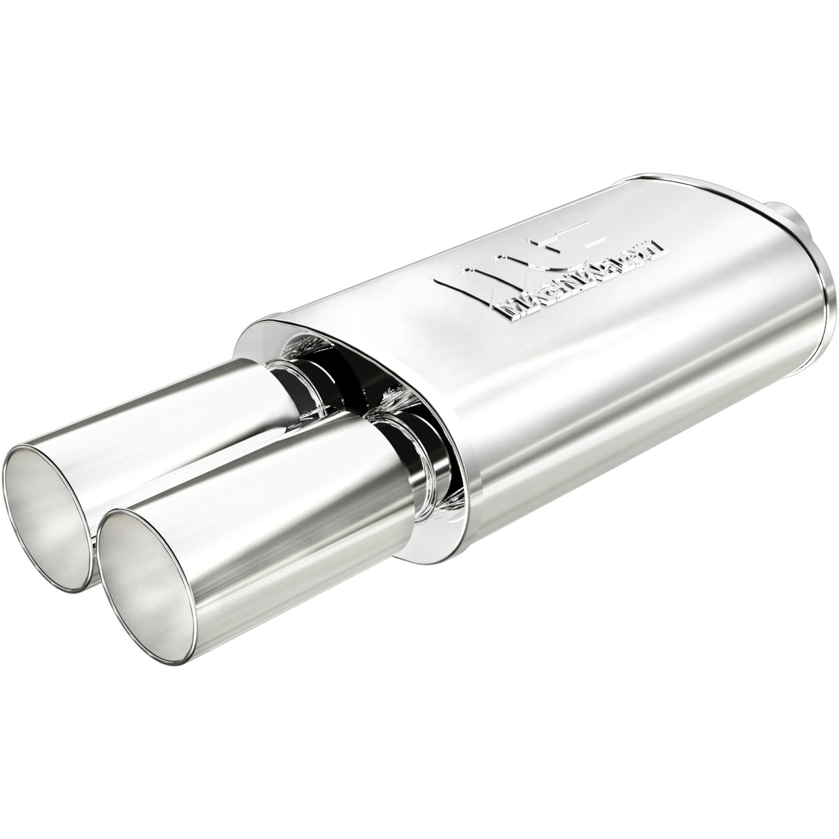 Straight-Through Performance Muffler; 2.25/3.5in. Center/Dual; 5x14x8 Body MagnaFlow Exhaust Products Exhaust Muffler  AXOPROS