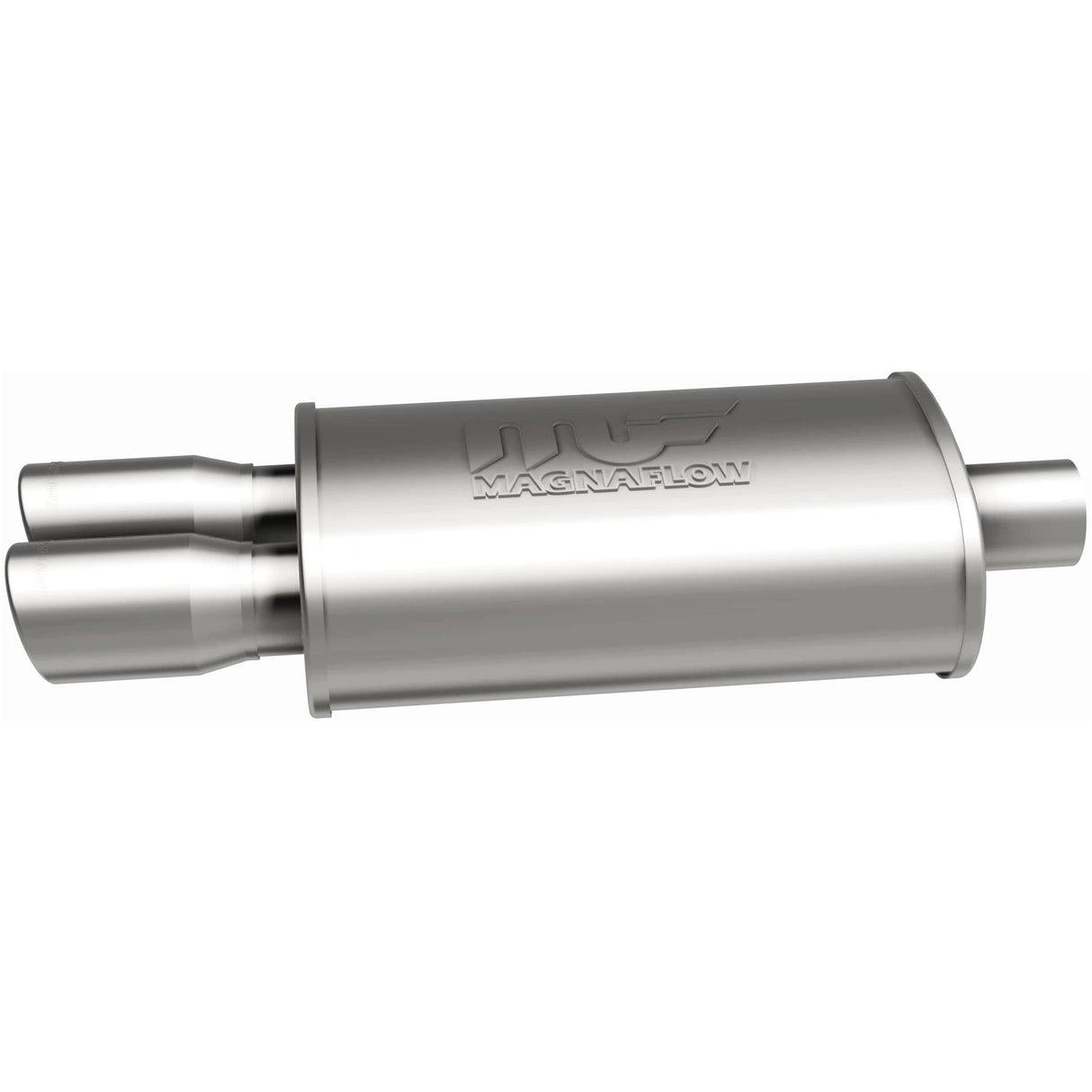 Straight-Through Performance Muffler; 2.25/3in. Center/Dual; 5x14x8 Body MagnaFlow Exhaust Products Exhaust Muffler  AXOPROS