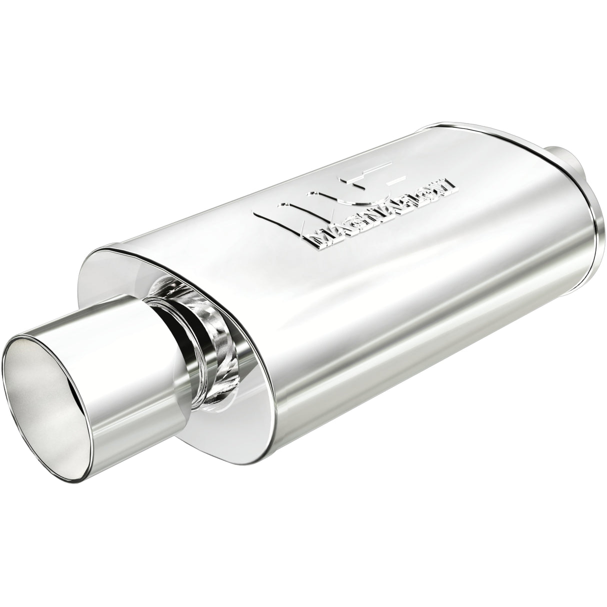 Straight-Through Performance Muffler; 2.25/4in. Center/Center; 5x14x8 Body MagnaFlow Exhaust Products Exhaust Muffler  AXOPROS