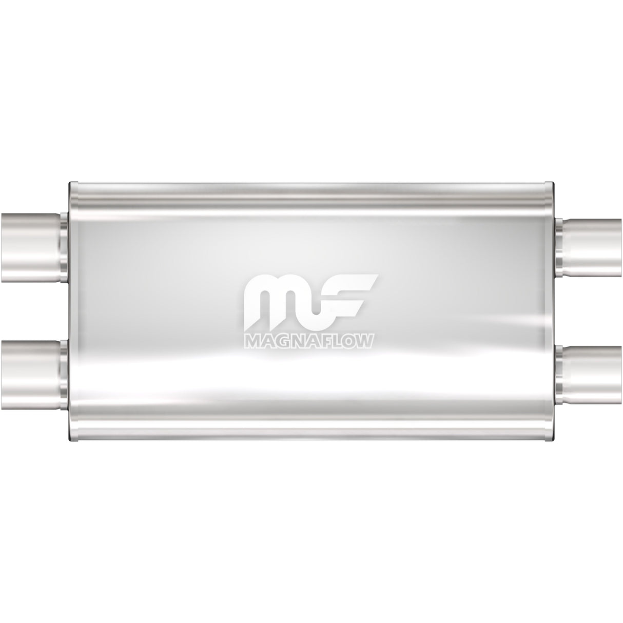 Straight-Through Performance Muffler; 2.5in. Dual/Dual; 5x22x11 Body MagnaFlow Exhaust Products Exhaust Muffler  AXOPROS