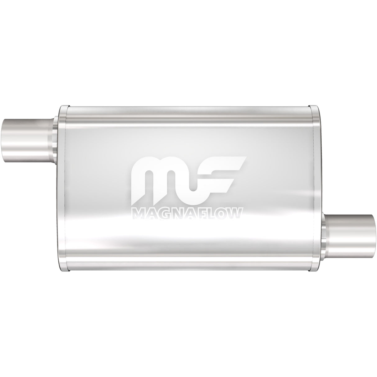 Straight-Through Performance Muffler; 2in. Offset/Offset; 3.5x14x7 Body MagnaFlow Exhaust Products Exhaust Muffler  AXOPROS