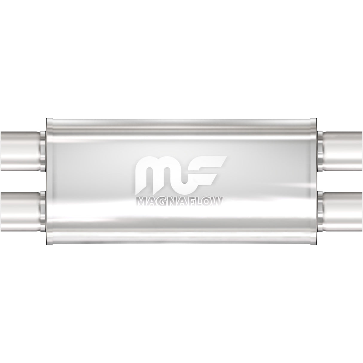 Straight-Through Performance Muffler; 3in. Dual/Dual; 5x18x8 Body MagnaFlow Exhaust Products Exhaust Muffler  AXOPROS