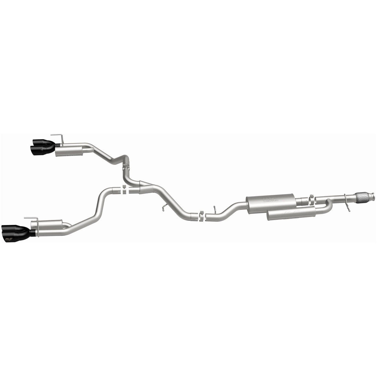 Street Series Black Chrome Cat-Back System MagnaFlow Exhaust Products Exhaust System Kit AXOPROS