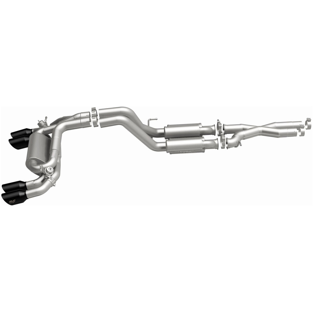 Street Series Black Chrome Cat-Back System MagnaFlow Exhaust Products Exhaust System Kit AXOPROS