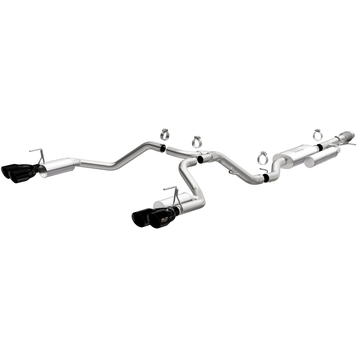 Street Series Black Chrome Cat-Back System MagnaFlow Exhaust Products Exhaust System Kit AXOPROS