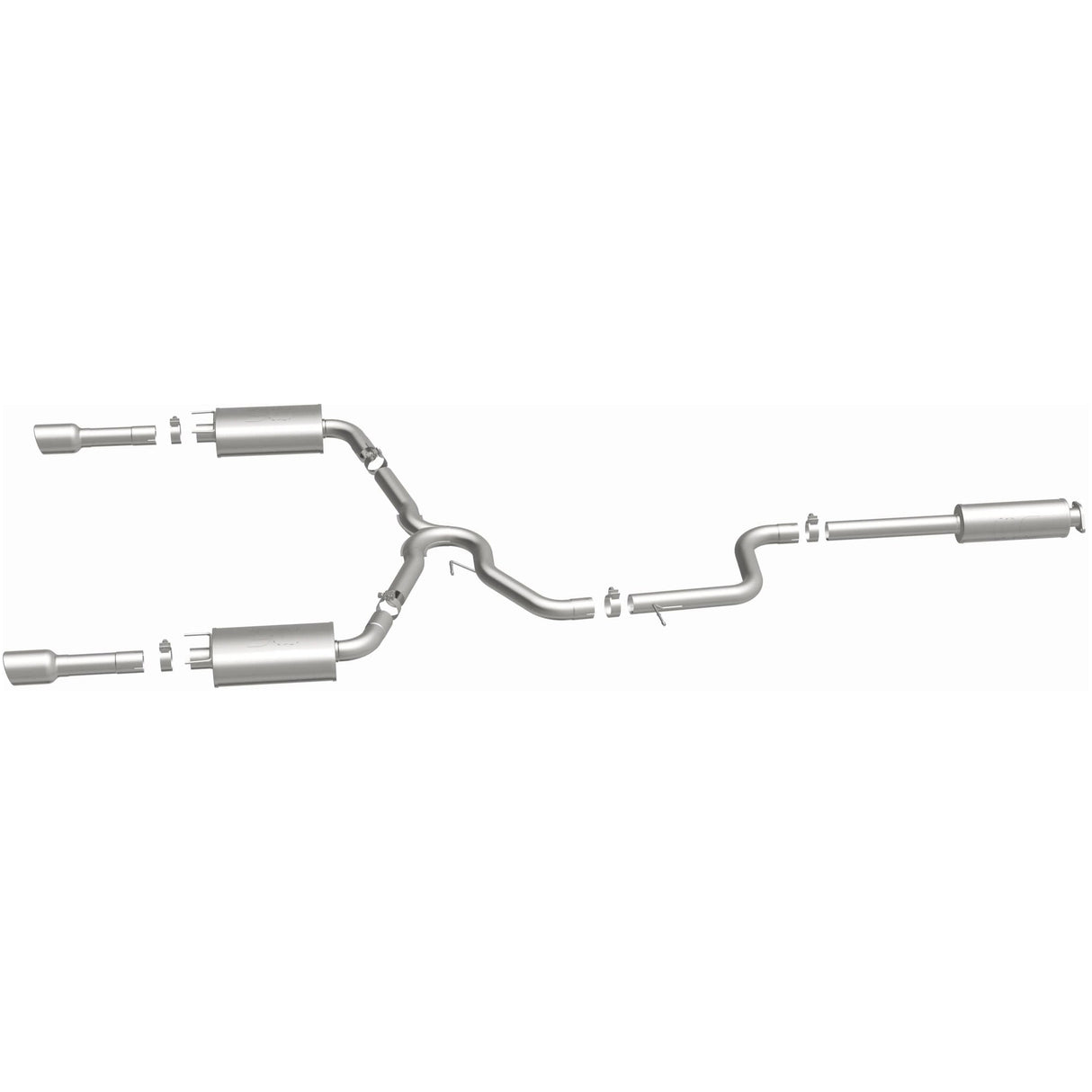 Street Series Stainless Cat-Back System MagnaFlow Exhaust Products Exhaust System Kit AXOPROS