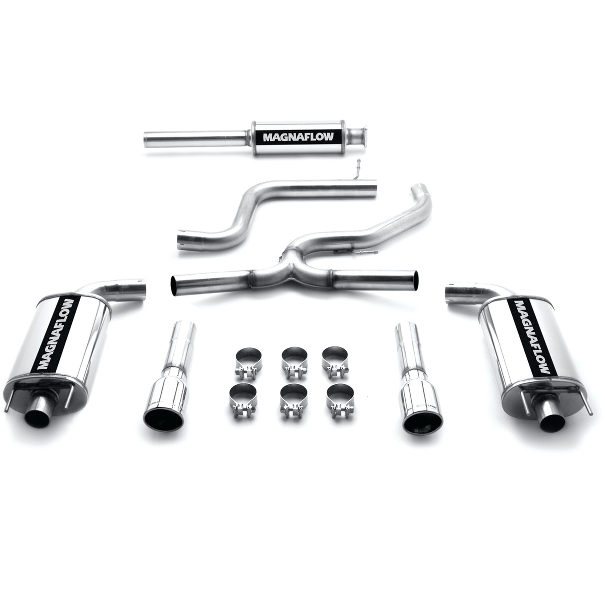 Street Series Stainless Cat-Back System MagnaFlow Exhaust Products Exhaust System Kit AXOPROS