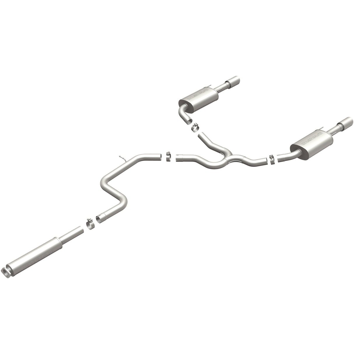 Street Series Stainless Cat-Back System MagnaFlow Exhaust Products Exhaust System Kit AXOPROS