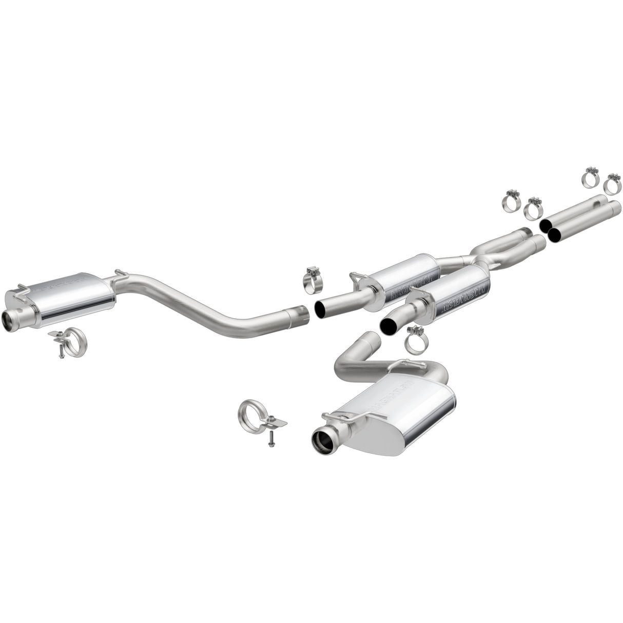 Street Series Stainless Cat-Back System MagnaFlow Exhaust Products Exhaust System Kit AXOPROS