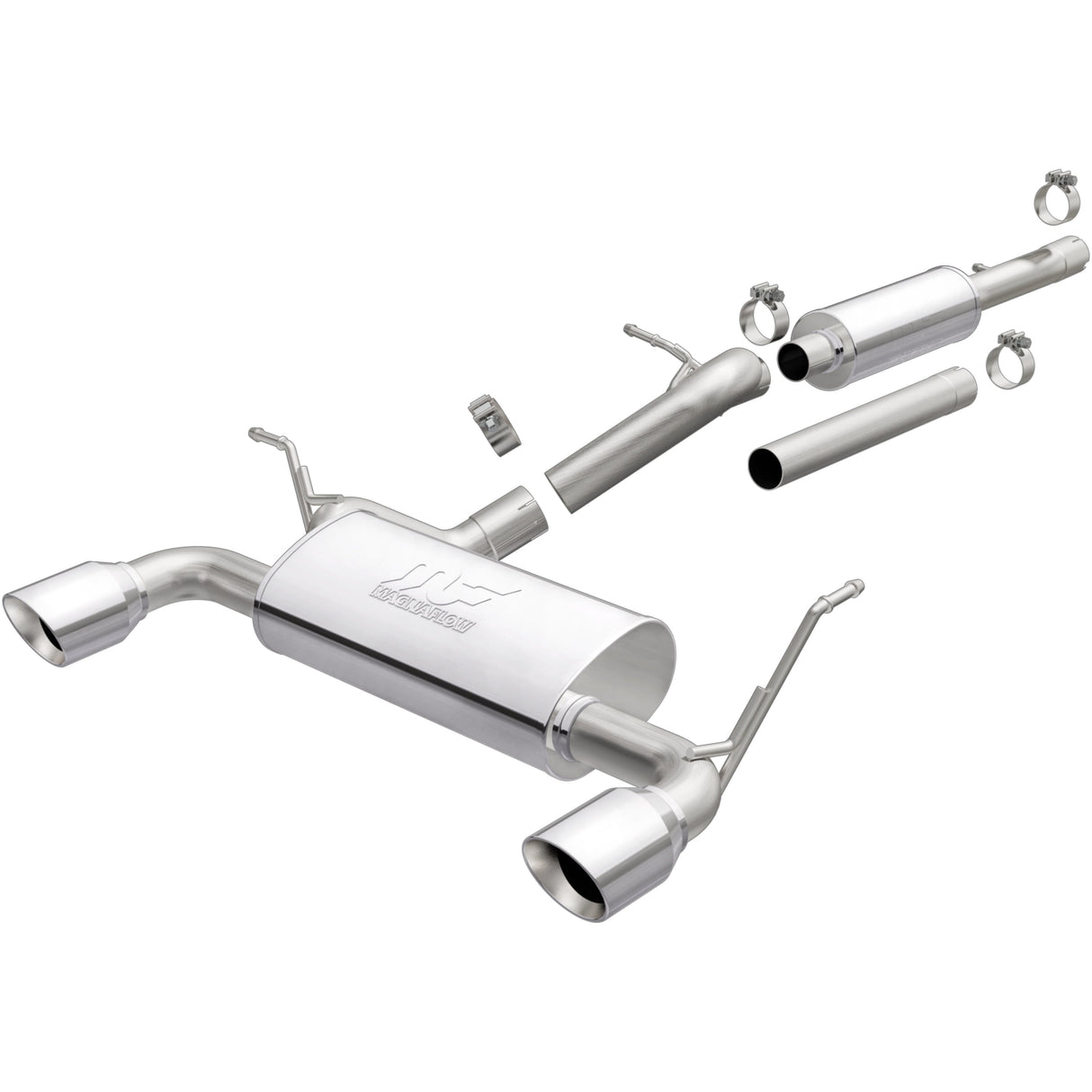 Street Series Stainless Cat-Back System MagnaFlow Exhaust Products Exhaust System Kit AXOPROS