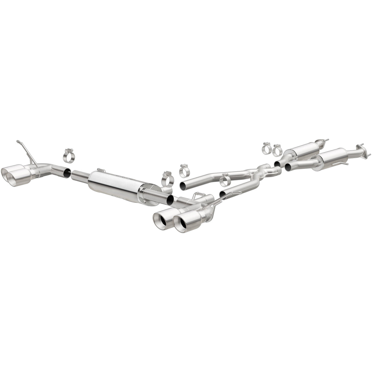 Street Series Stainless Cat-Back System MagnaFlow Exhaust Products Exhaust System Kit AXOPROS