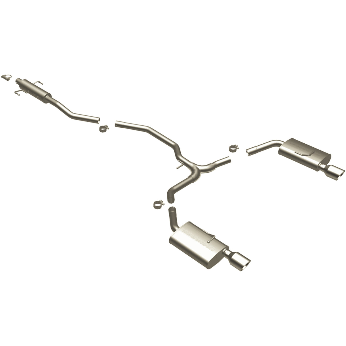 Street Series Stainless Cat-Back System MagnaFlow Exhaust Products Exhaust System Kit AXOPROS