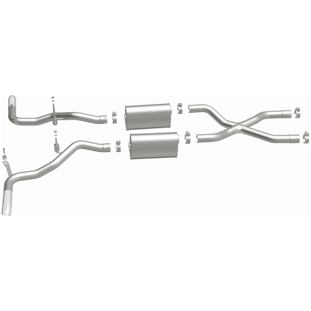 Street Series Stainless Crossmember-Back System MagnaFlow Exhaust Products Exhaust System Kit AXOPROS