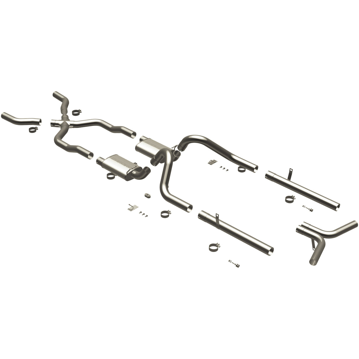 Street Series Stainless Crossmember-Back System MagnaFlow Exhaust Products Exhaust System Kit AXOPROS
