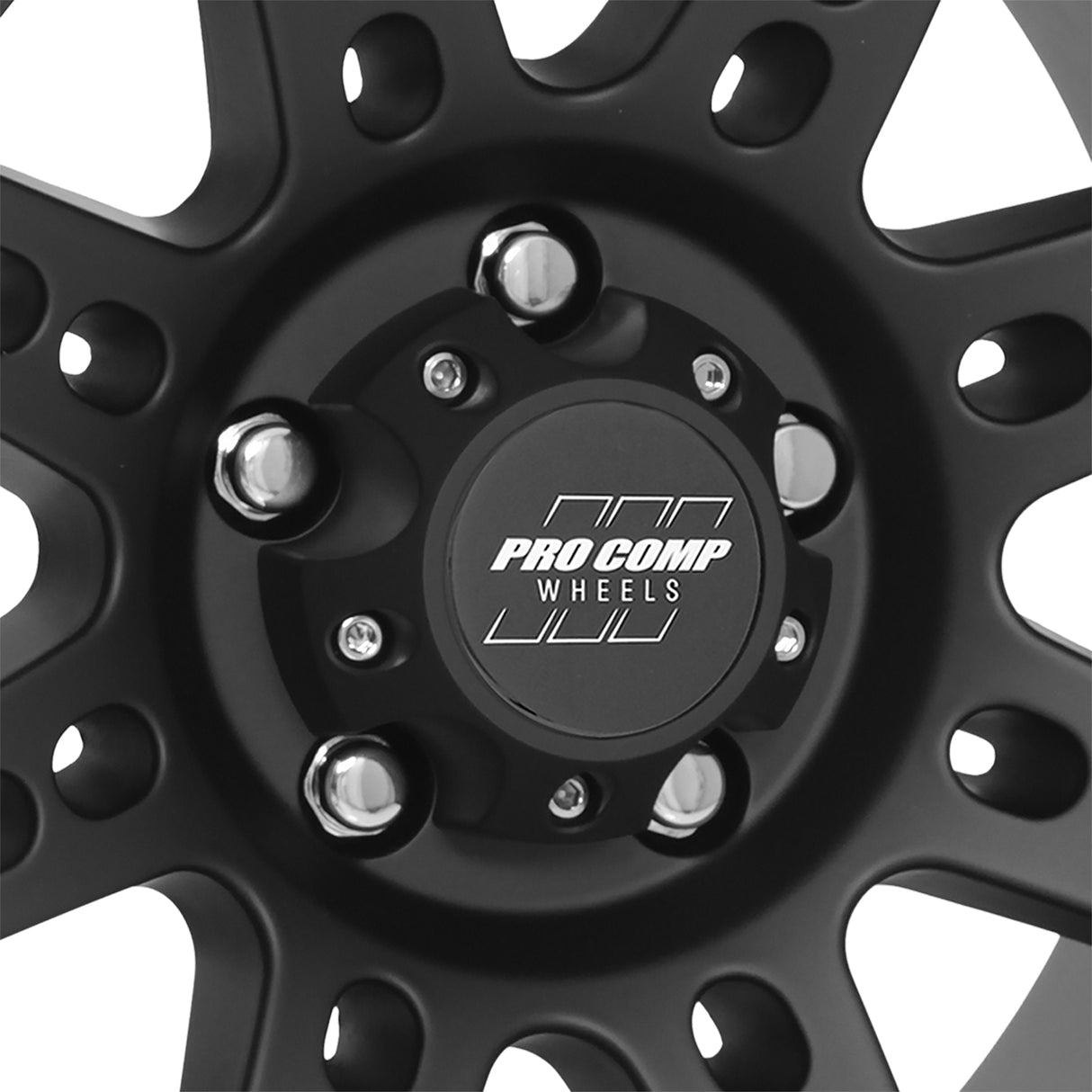 Stryker Matte Black 16x8 5x5 4.5BS Offset 0mm Cap P/N 703154500 Pro Comp Wheel  AXOPROS