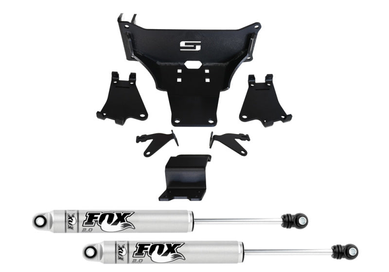 Superlift 05-22 F250/350 4WD Dual Steering Stabilizer Kit w/ Fox 2.0 Shocks (No Lift Req) Superlift Steering Stabilizer AXOPROS