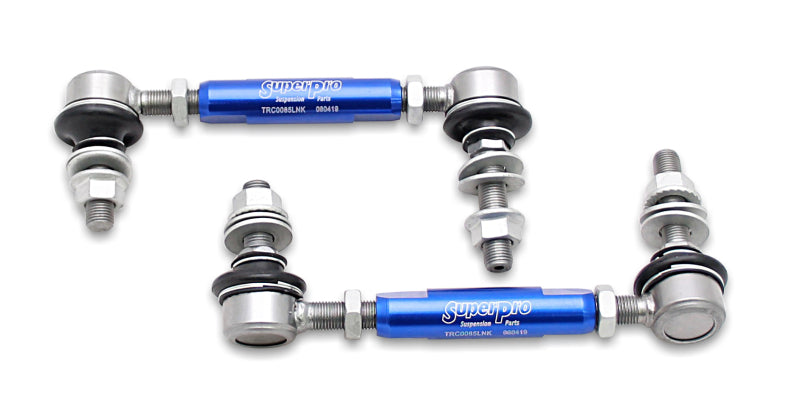 SuperPro 2003 Lexus GX470 Base Front HD Adjustable End Link Set Superpro Sway Bar Endlinks AXOPROS