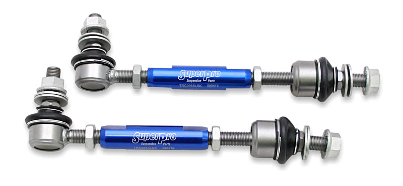 SuperPro 2003 Lexus GX470 Base Rear HD Adjustable End Link Set - 12mm Studs Superpro Sway Bar Endlinks AXOPROS