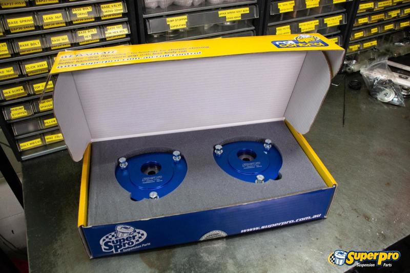 SuperPro 2015 Audi A3 Quattro Premium Front Upper Fixed Camber Offset Strut Mount Set Superpro Strut Bars AXOPROS