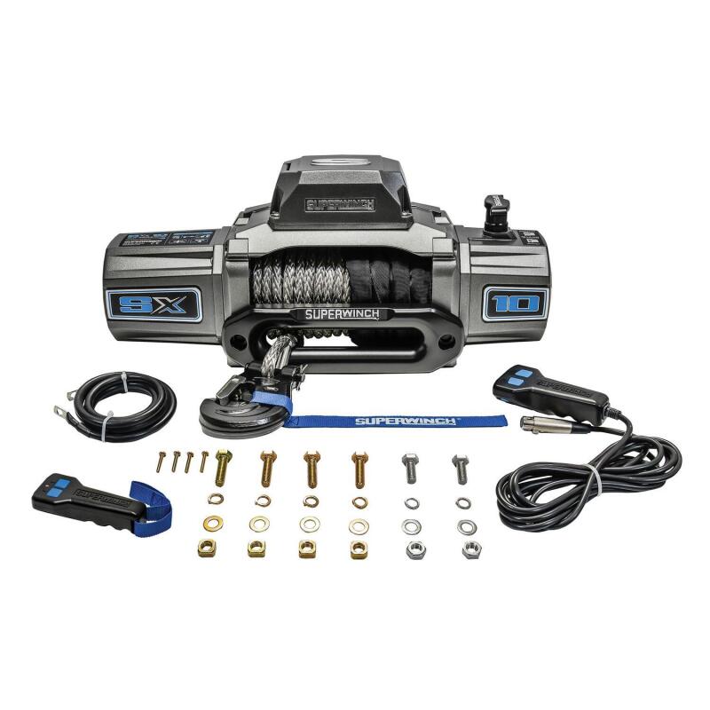 Superwinch 10000 LBS 12V DC 3/8in x 80ft Synthetic Rope SX 10000 Winch Superwinch Winches AXOPROS