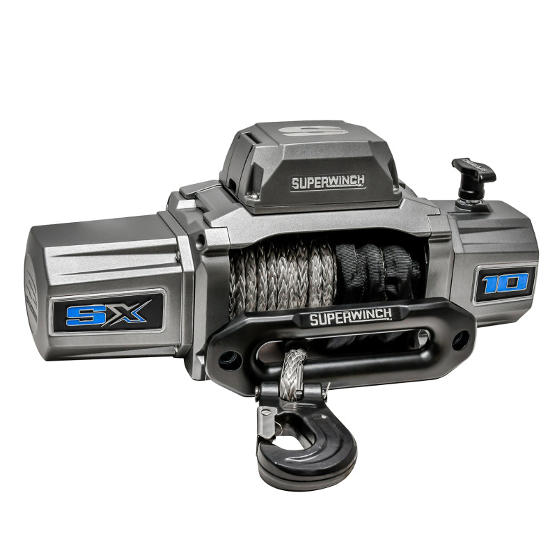 Superwinch 10000 LBS 12V DC 3/8in x 80ft Synthetic Rope SX 10000 Winch Superwinch Winches AXOPROS