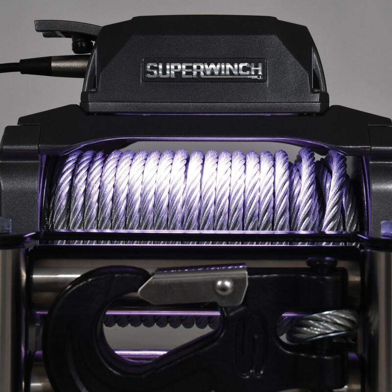 Superwinch 10000 LBS 12V DC 3/8in x 85ft Wire Rope SX 10000 Winch Superwinch Winches AXOPROS