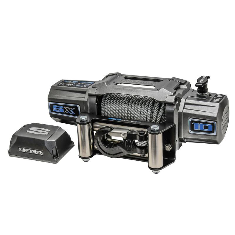 Superwinch 10000 LBS 12V DC 3/8in x 85ft Wire Rope SX 10000 Winch Superwinch Winches AXOPROS