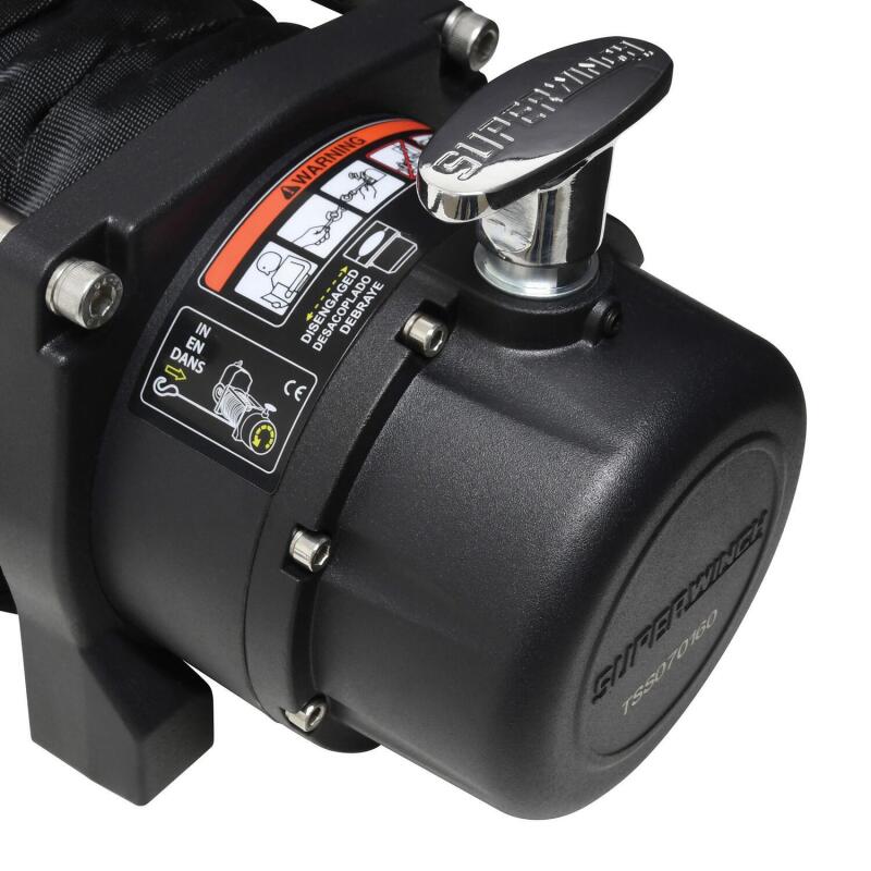 Superwinch 11500 LBS 12V DC 3/8in x 80ft Synthetic Rope Tiger Shark 11500 Winch Superwinch Winches AXOPROS