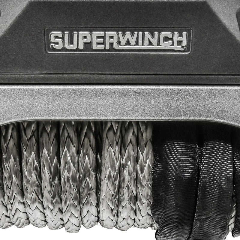 Superwinch 12000 LBS 12V DC 3/8in x 80ft Synthetic Rope SX 12000SR Winch - Graphite Superwinch Winches AXOPROS